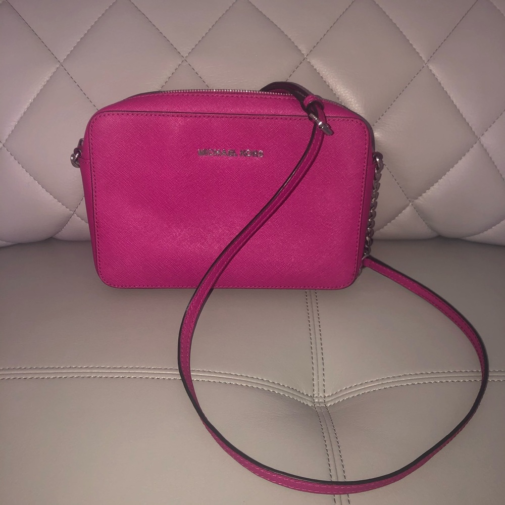 pink michael kors crossbody
